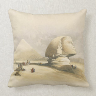 Coussin Le grand sphinx et les pyramides de Gizeh, de "E