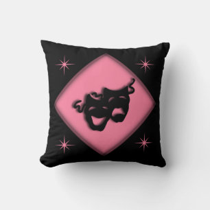 Coussin Le Grec triste heureux de théâtre masque le