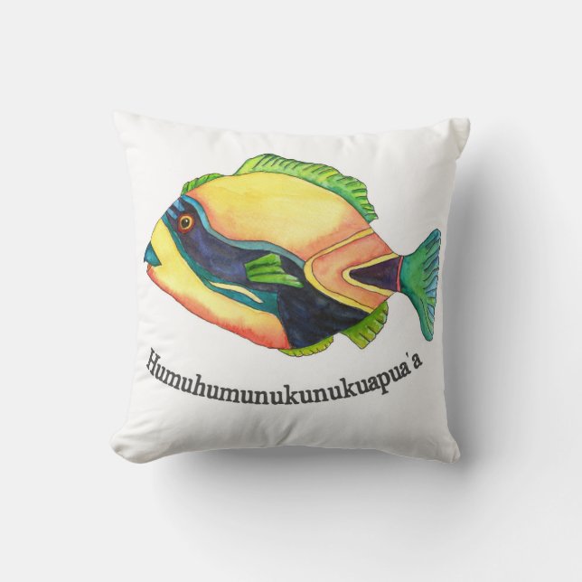 Coussin Le Hawaiin Humuhumu (Recto)