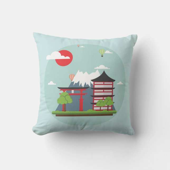 Coussin Le Japon rêve (Recto)