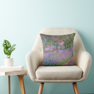 Coussin Le jardin de l'artiste à Giverny par Claude Monet