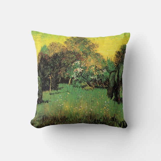 Coussin Le jardin des poètes par Vincent van Gogh (Recto)