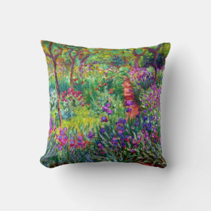 Coussin Le jardin d'Iris de Giverny Monet