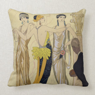 Coussin Le jugement de Paris, 1920-30 (copie de pochoir)