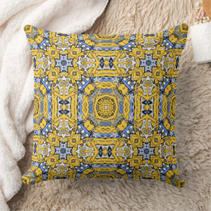 Coussin Le kaléidoscope de onze volumes art quatre
