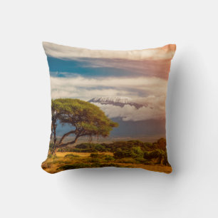 Coussin Le Kilimandjaro Amboseli, Kenya