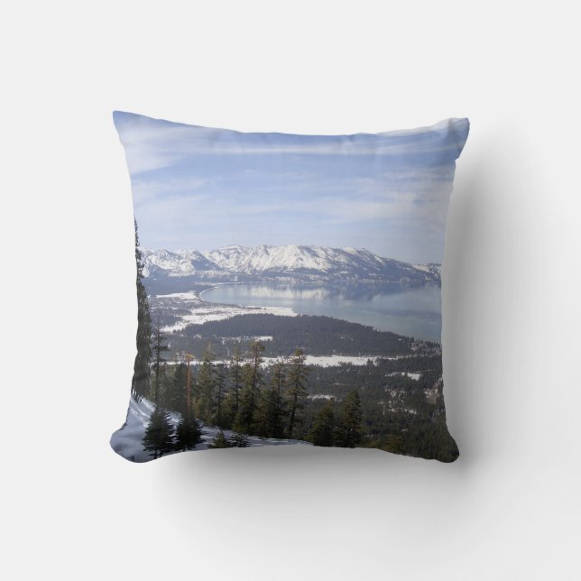 Coussin Le lac Tahoe (Recto)