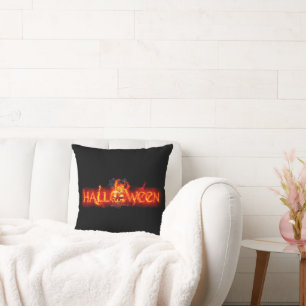 Coussin Le lettrage de SlipperyJoe's Halloween massif en f