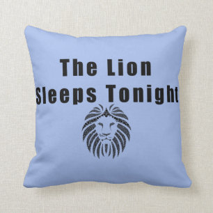 Coussin Le lion dort ce soir des titres d'or de chanson