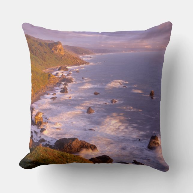 Coussin Le littoral de Redwoods, Californie (Recto)