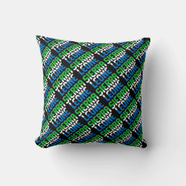 Coussin Le magnifique drapeau national de la Sierra Leone