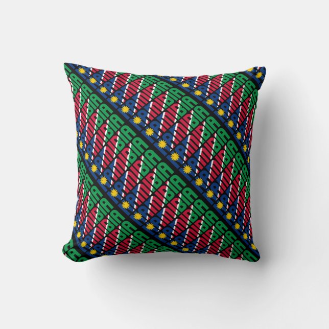 Coussin Le magnifique drapeau national de Namibie (Recto)