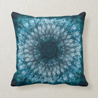 Coussin Le Mandala bleu indigo