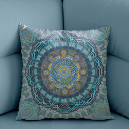 Coussin Le mandala des yeux psychédéliques gynécologiques
