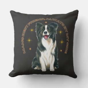 Coussin Le meilleur ami de l’homme, toujours à mes côtés