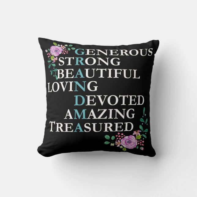 Coussin Le meilleur cadeau de grande grand-maman pour le (Recto)