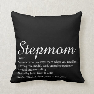 Coussin Le meilleur Stepmaman du monde, Stepmère Définitio