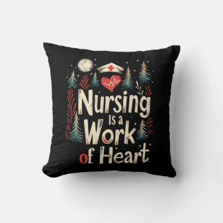 Coussin Le métier d'infirmière est un travail de cœur, inf