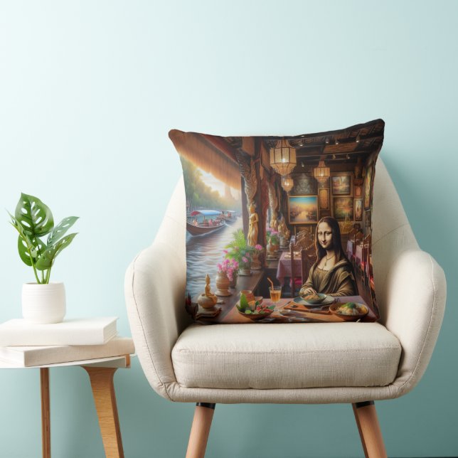 Coussin Le Mona se trouve dans un restaurant thaïlandais (Chaise)