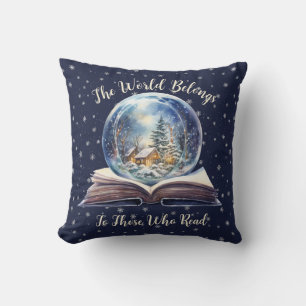Coussin Le Monde Appartient à Ceux Qui Lisent Design