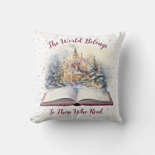 Coussin Le Monde Appartient À Ceux Qui Lisent Le Design (Recto)