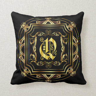 Coussin Le monogramme Q adapte toute la personnaliser