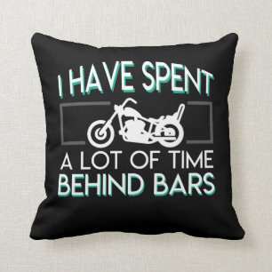 Coussin Le motard de moto ont dépensé la barre de temps 