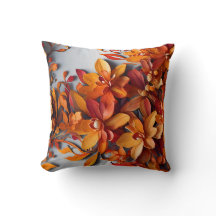 Le motif floral orange Design