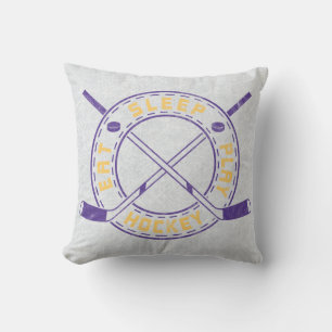 Coussin Le nom et le nombre de joueur, mangent l'hockey de