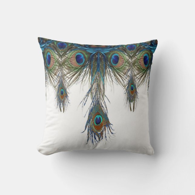 COUSSIN LE PAON BLEU-VERT DE L'ART NOUVEAU FAIT VARIER LE (Recto)