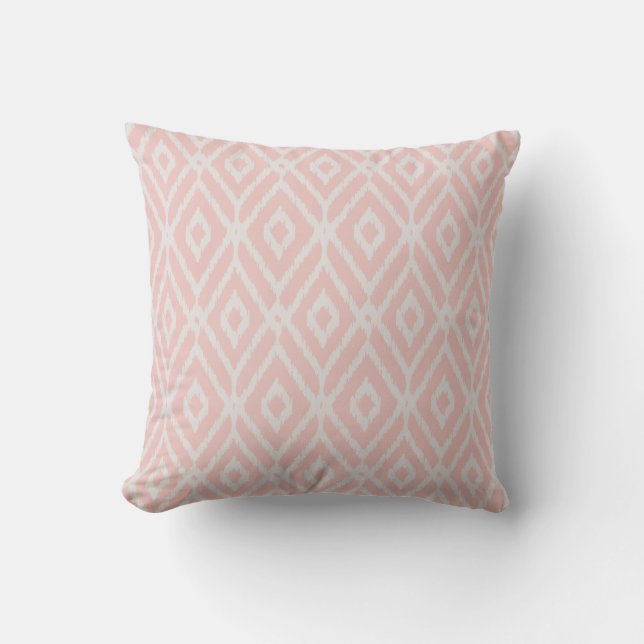 Coussin Le pastel chic rougissent motif tribal de diamant (Recto)