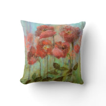 Le pavot rouge fleurit l'aquarelle