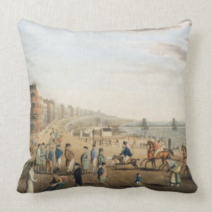 Coussin Le pilier à chaînes à Brighton avec des caract