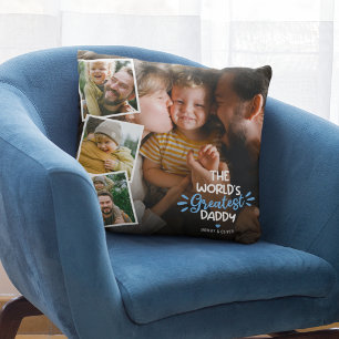 Coussin Le plus grand papa du monde 4 Photo
