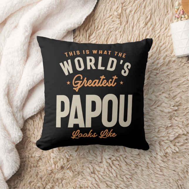 Coussin Le plus grand papou du monde : Style légendaire (Couverture)