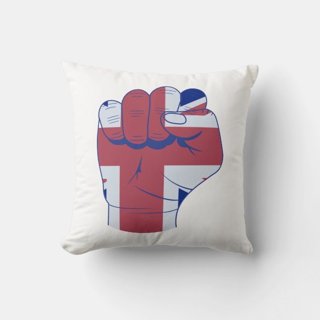 Coussin Le Poing des Britanniques (Recto)