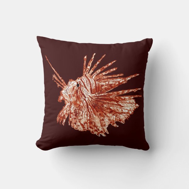 Coussin Le poisson-Lion (Recto)