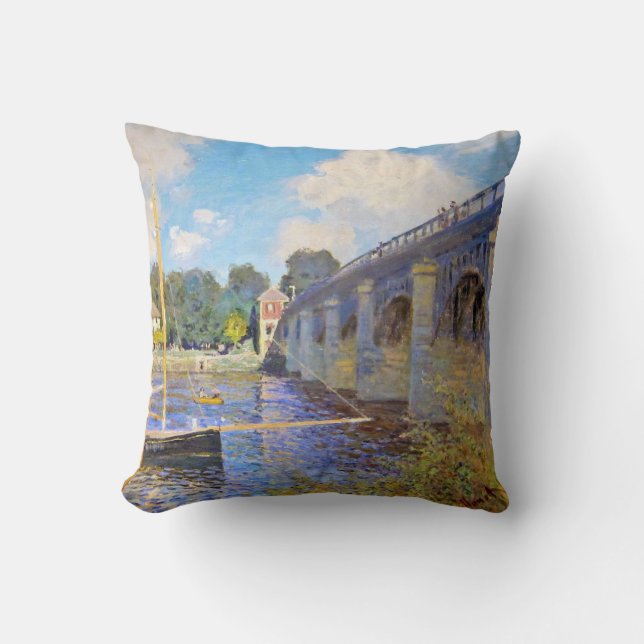 Coussin Le pont d'Argenteuil, Monet (Recto)