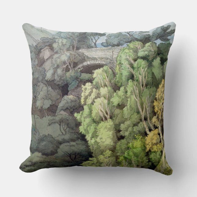 Coussin Le pont du diable, 1810 (la semaine avec le stylo (Recto)