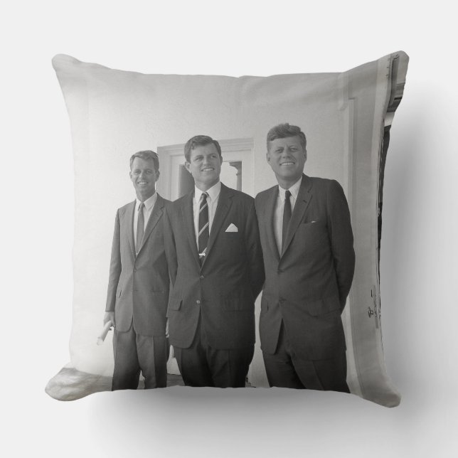 Coussin Le président John Kennedy et les frères American C (Recto)