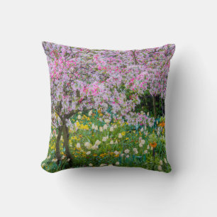 Coussin Le printemps dans le jardin de Claude Monet