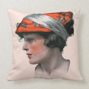 Coussin Le profil de la femme