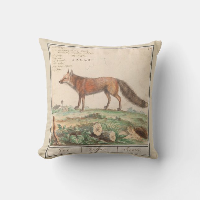 Coussin Le renard (Recto)