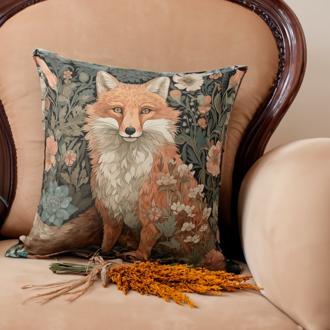 Coussin Le renard dans le jardin d'automne (Créateur téléchargé)