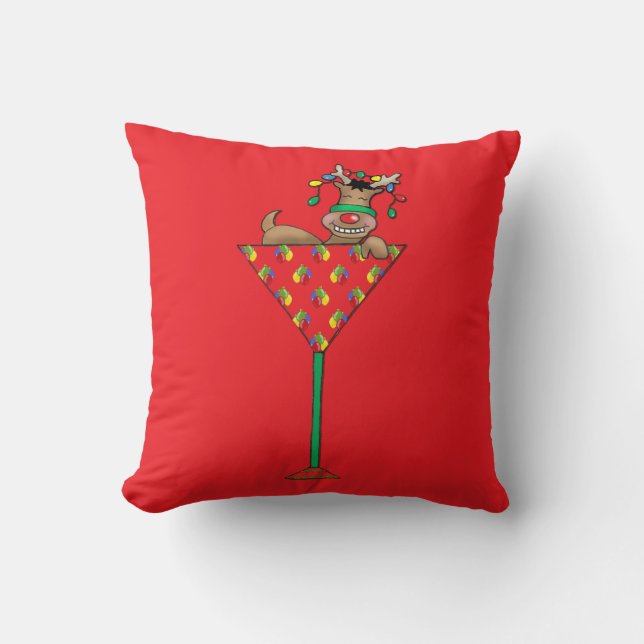 Coussin Le renne de Tipsy-tini (Recto)