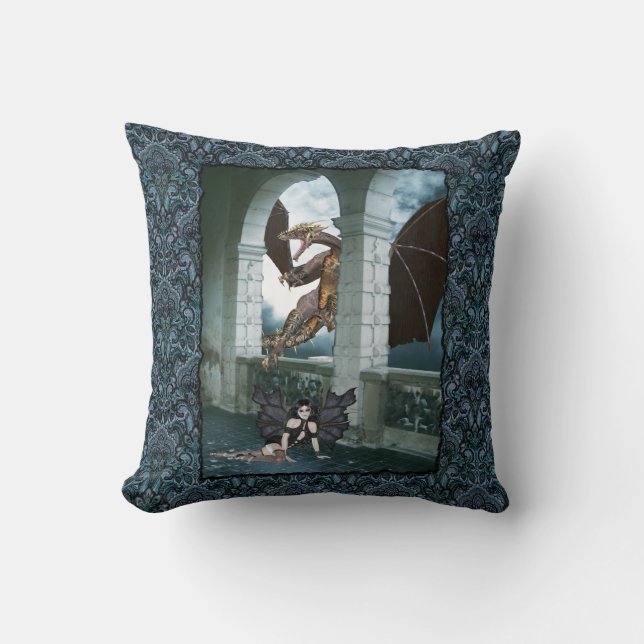 Coussin Le repaire du Dragon (Recto)