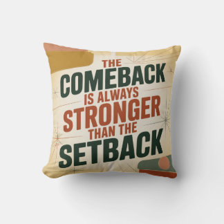 Coussin Le retour est toujours plus fort que le revers