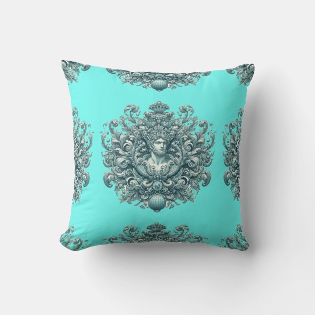 Coussin Le roi d'Aquamarin. (Recto)