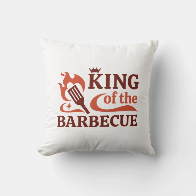 Coussin Le Roi Du Barbecue (Recto)