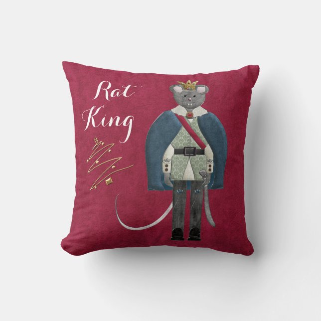 Coussin Le Roi Reversible de casse-noix et de rat (Recto)